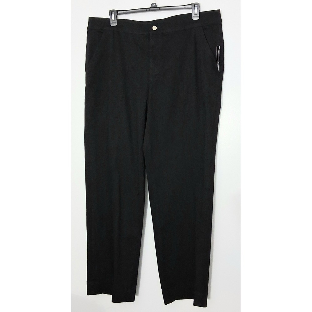 Denim & Co Signature Jeans Women's Size 22W Black Zip Up Pockets NEW